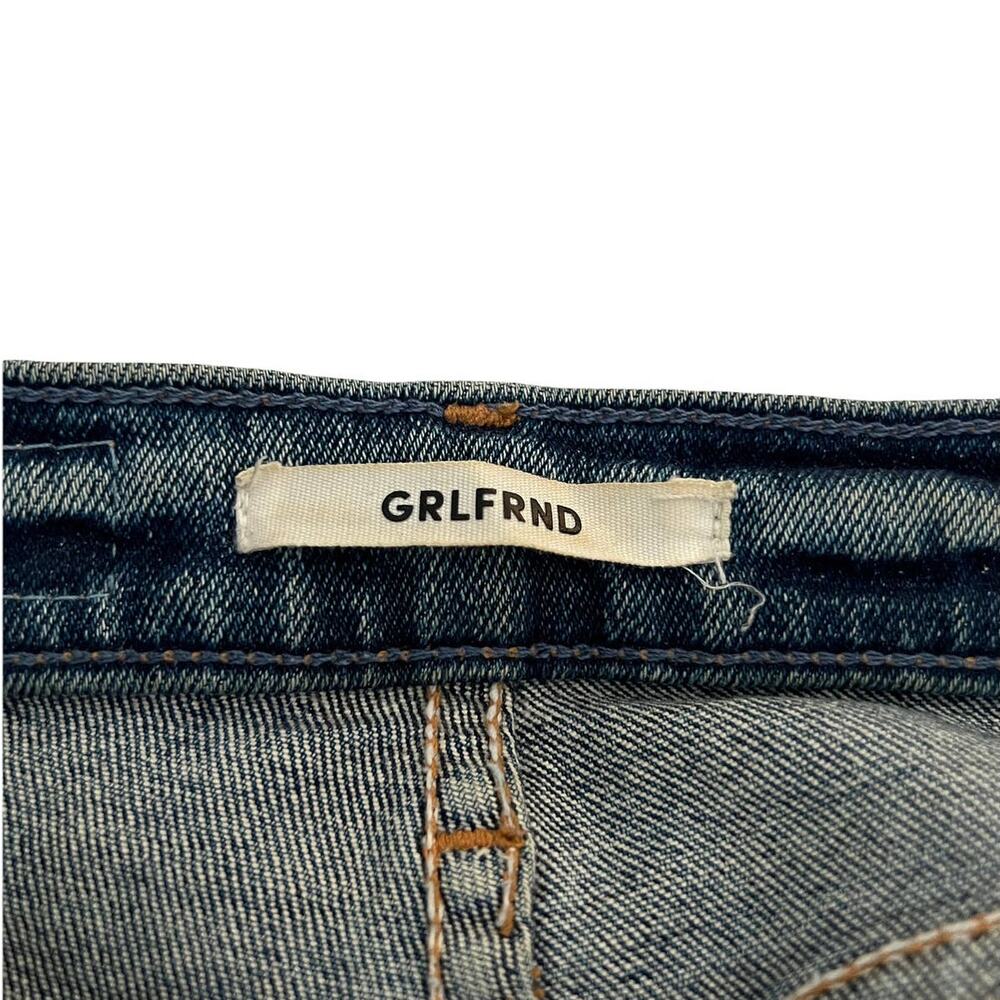 REVOLVE GRLFRND Womens Karolina Jeans Skinny Raw Hem Roll Up Blue Size 23 - Picture 9 of 10